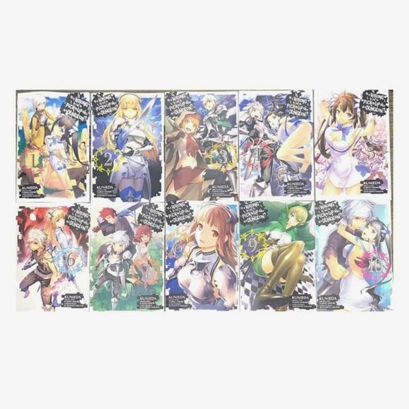 Is is Wrong to Try to Pick Up Girls... Kunieda Fujino Omori English Vol 1-10 - Picture 1 of 2